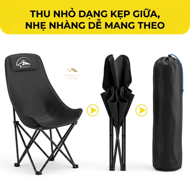 Ghế Camping Ngả Lưng Tmountain Gấp Gọn Thư Giãn Dã Ngoại Du Lịch Cao Cấp Dễ Gấp Mở  | BigBuy360 - bigbuy360.vn