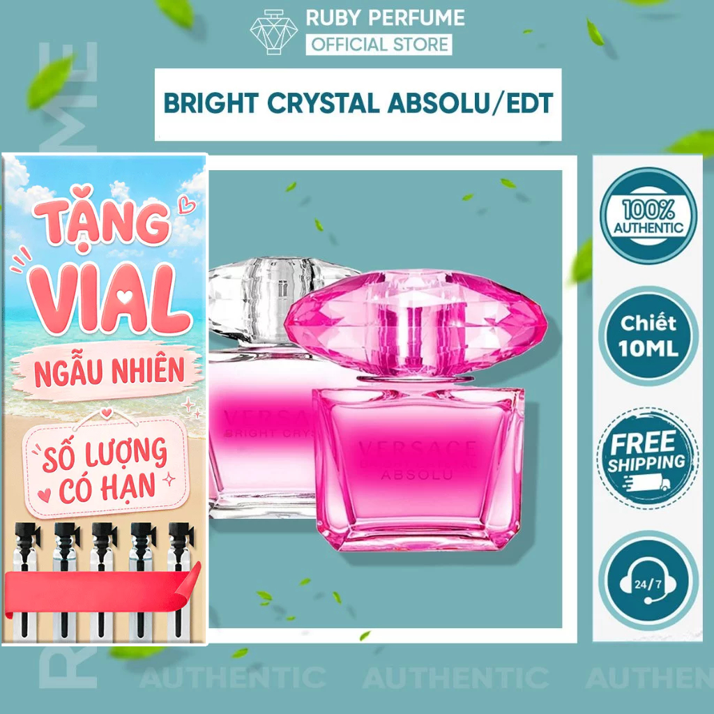 Nước hoa nữ Bright Crystal EDT - Bright Crystal Absolute EDP giấc mơ và nỗi nhớ - Ruby Perfume