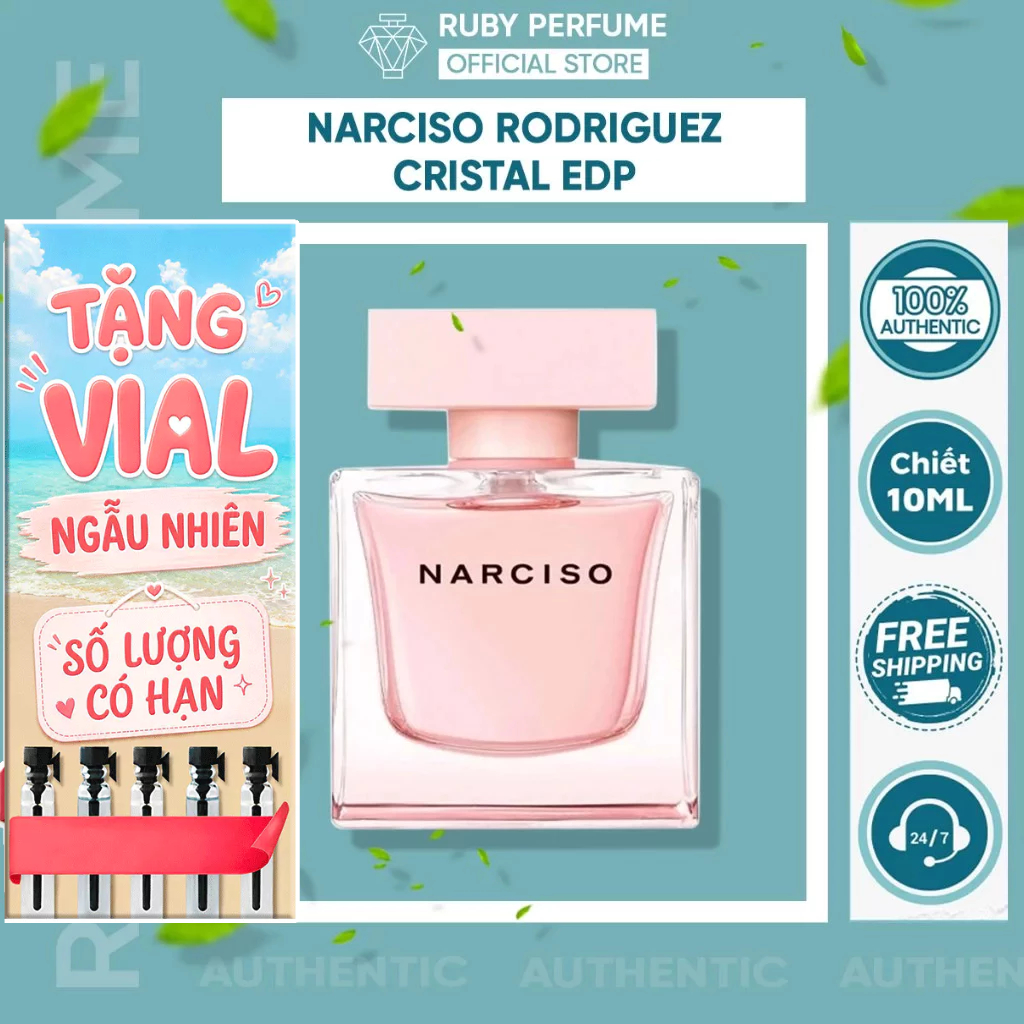 [ AUTH ] Nước Hoa Nữ Narciso Rodriguez Cristal EDP - Trẻ Trung , Quyến Rũ - RubyPerfume
