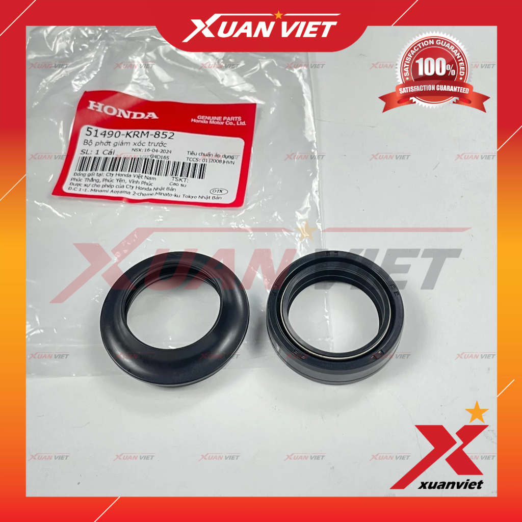 Phốt phuộc trước Winner 150, Lead 125, Sh Mode, ADV PCX 150/160, Phớt dầu thụt nhún - 51490KRM852