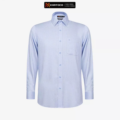 Áo sơ mi nam KHATOCO  Tailor Fit dài tay mã A1MD538T1-CNMK 110-2803-D