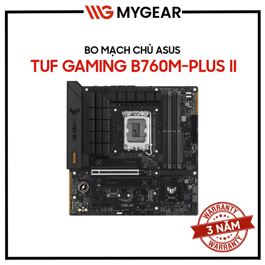 Mainboard Asus TUF GAMING B760M-PLUS II / B760M PLUS WIFI II DDR5 Chính hãng