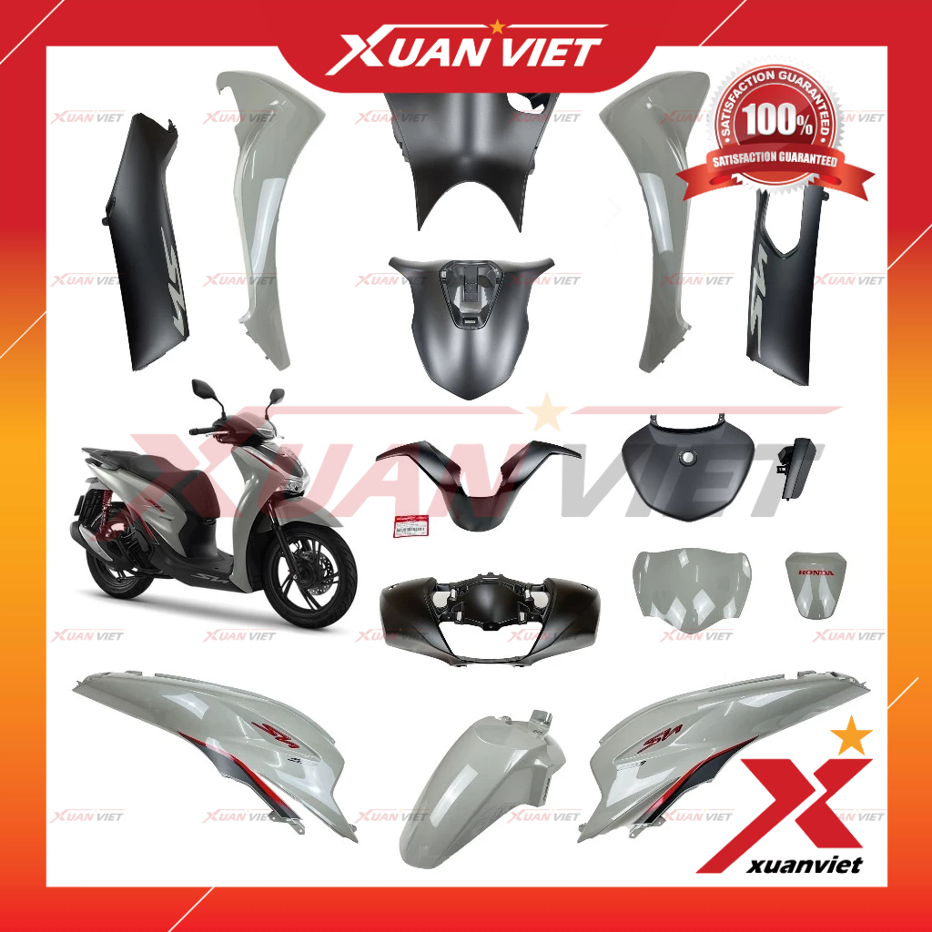 [MÓN LẺ] Dàn áo SH 160i, SH 125i màu Xám Xi Măng bản Thể Thao 2024 2023, SH 150i 2020 2021 2022 chín
