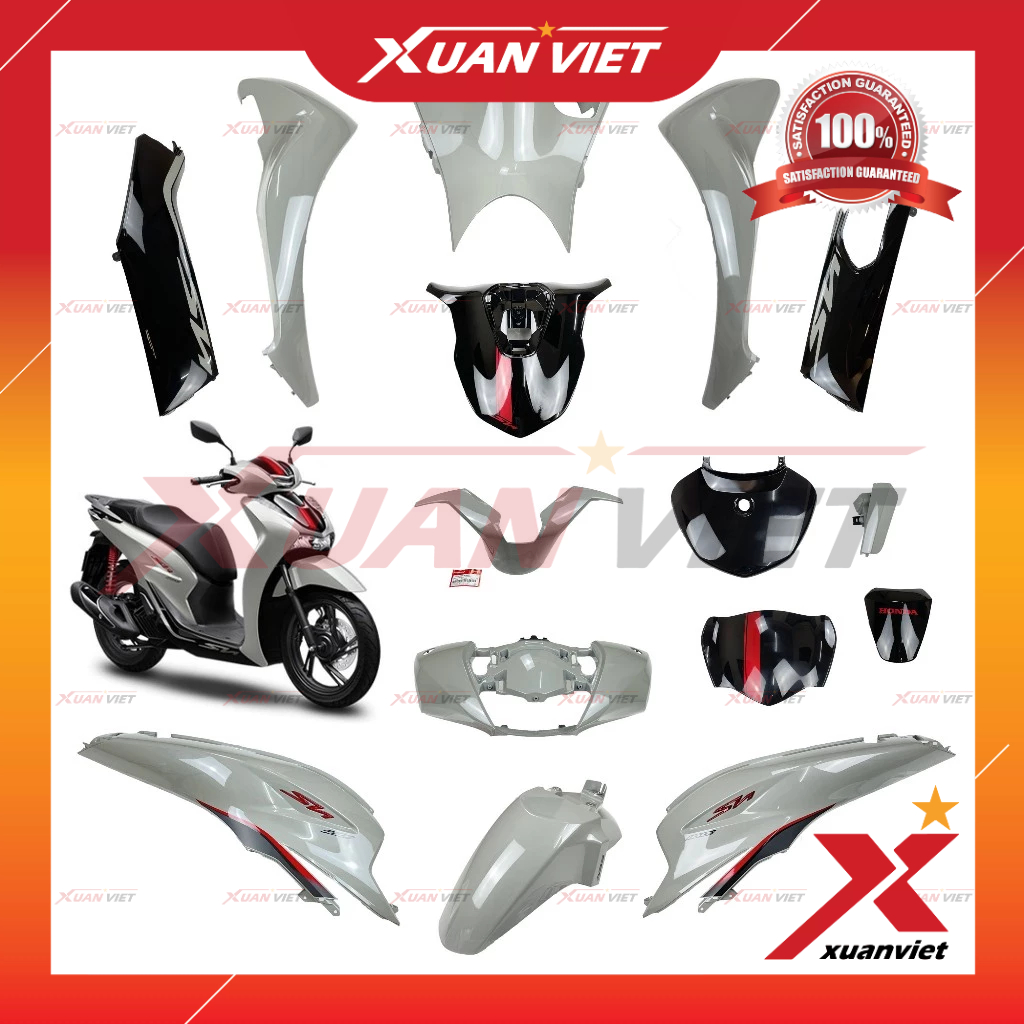 [MÓN LẺ] Dàn áo SH 160i, SH 125i màu Xám Xi Măng 2023 2024 bản Thể Thao, SH 150i 2020 2021 2022 chín