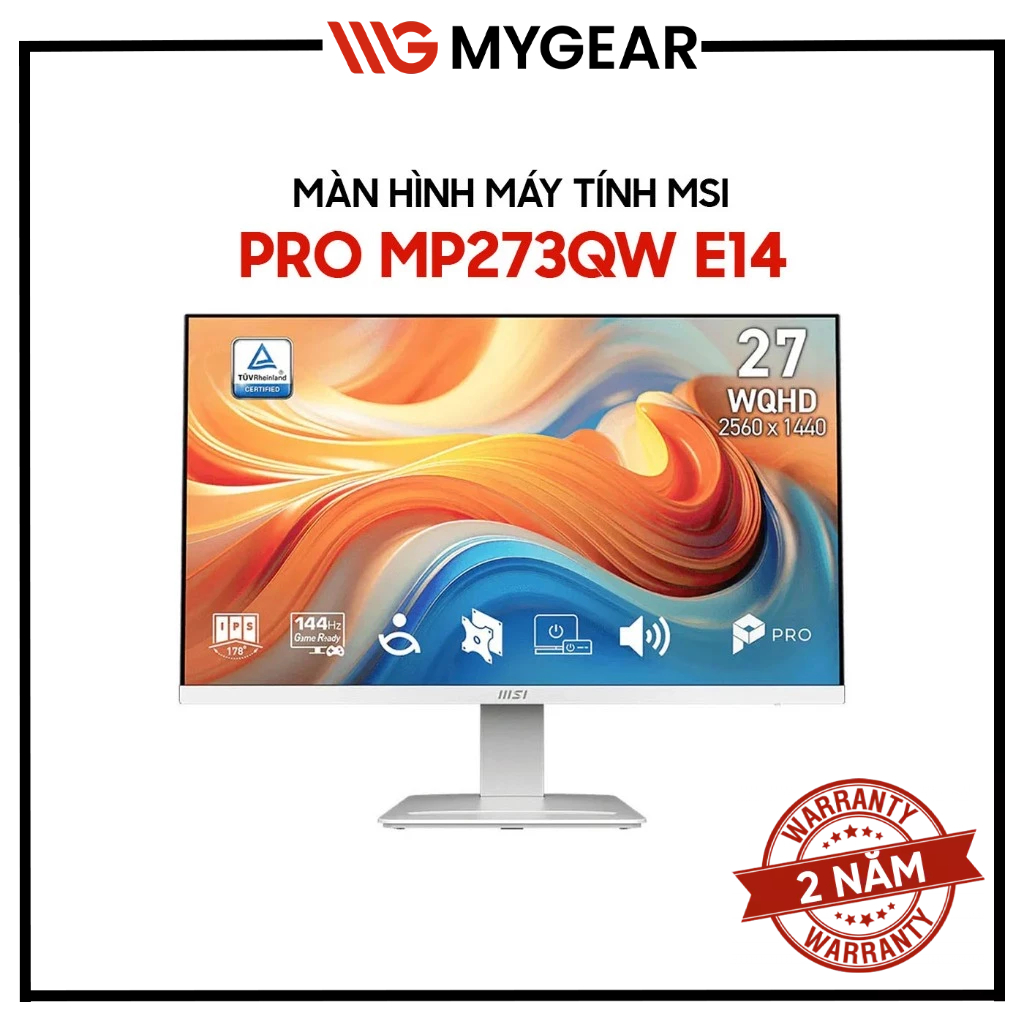 Màn hình MSI PRO MP273QW E14 27 inch 2K QHD 144Hz 1ms IPS Adaptive-Sync | BigBuy360 - bigbuy360.vn
