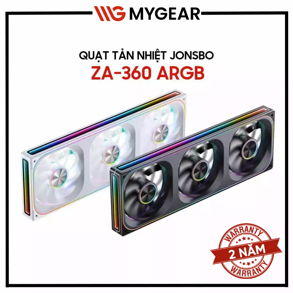 Bộ 3 Fan case Jonsbo ZA-360 ARGB Xuôi / Ngược
