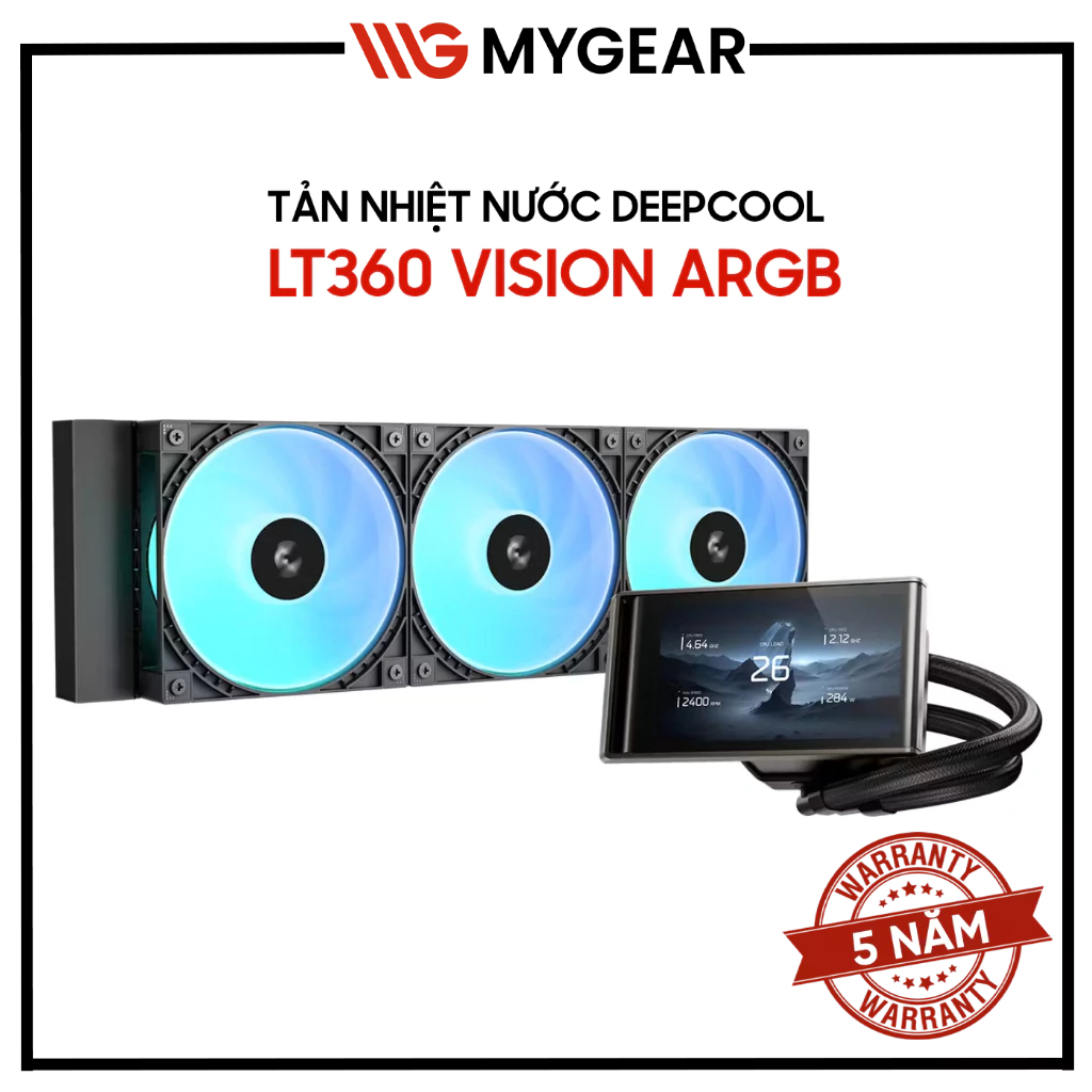 Tản nhiệt nước DeepCool LT360 VISION ARGB - Chính hãng