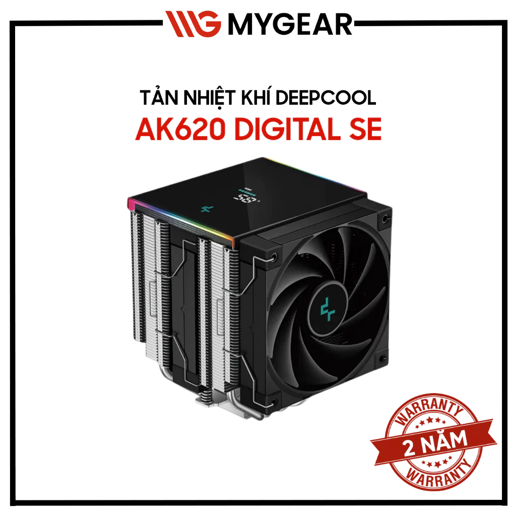 Tản nhiệt Khí DeepCool AK620 DIGITAL SE ARGB Dual Tower Black / White