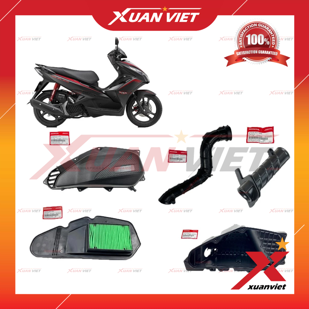 Bộ lọc gió, Pô e Air Blade 125 2013 2014 2015, Full pô e AB 125 K27 chính hãng