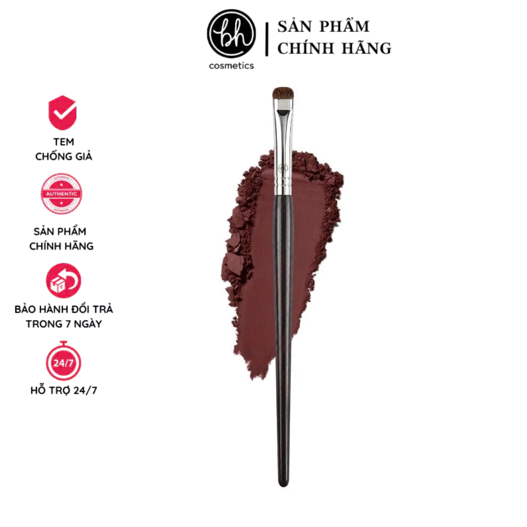 Cọ mí dưới - Cọ vẽ liner BH Cosmetics Eyeshadow Brush BH218 Cọ tán phấn mí mắt dưới