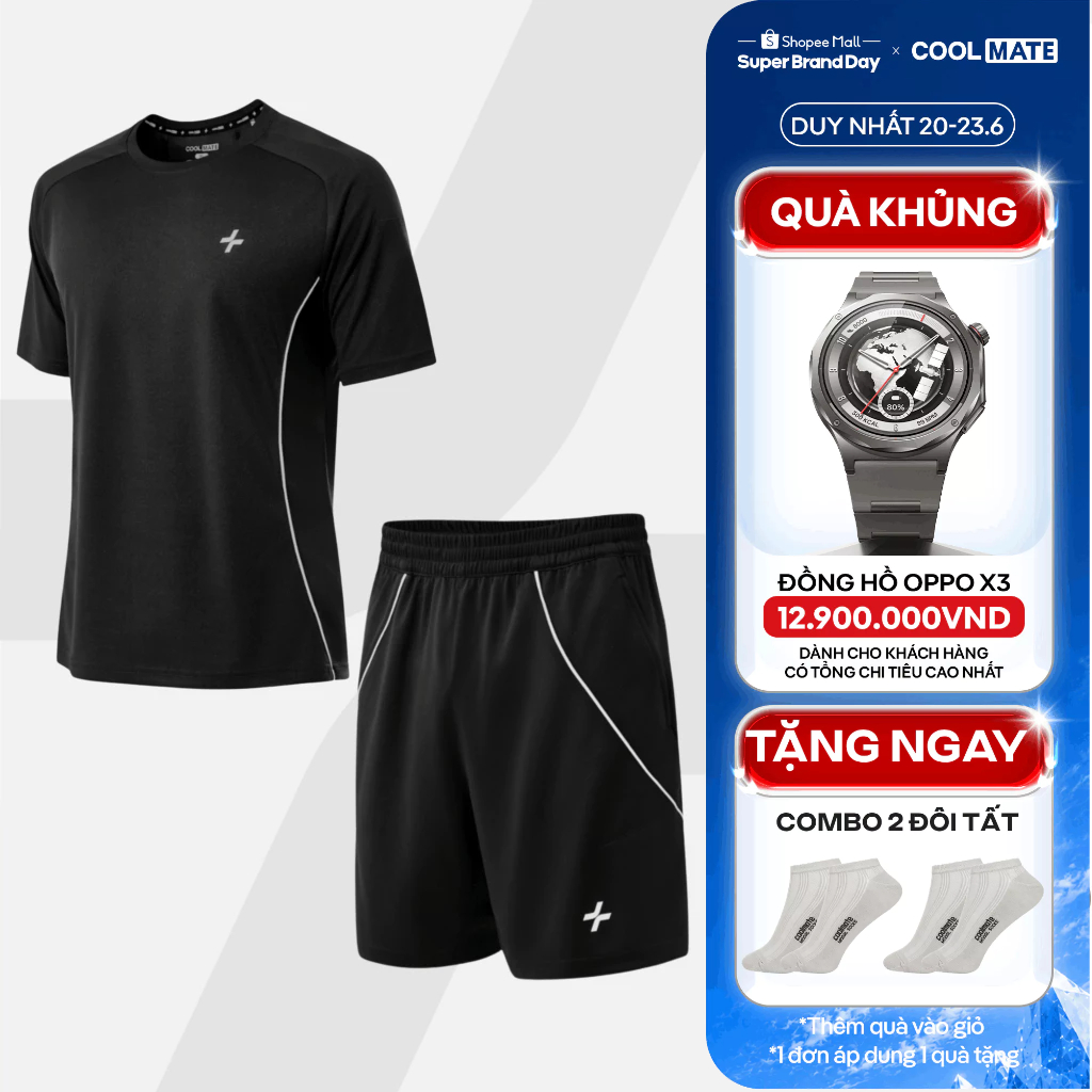 [GIÁ TỐT TRÊN LIVE]Set bộ đồ quần áo thể thao nam pickleball FlexLine Active Thoáng khí thấm hút tốt Coolmate | BigBuy360 - bigbuy360.vn