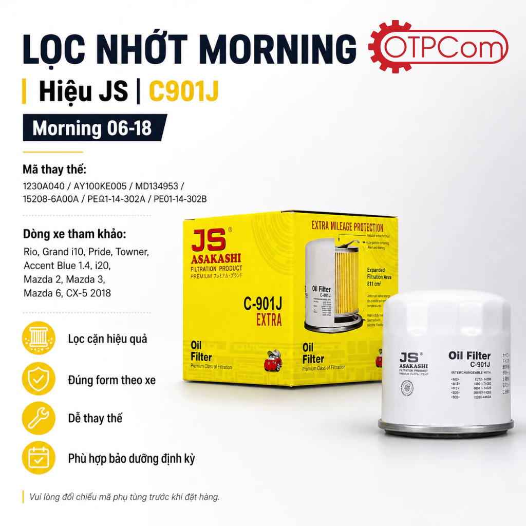 Lọc nhớt Morning hiệu JS | C901J