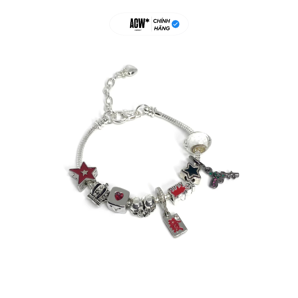 Vòng Tay Charm Bạc 925 Chống Gỉ,Vòng Tay Nam Nữ Phong Cách Gamble Bracelet (Access Workshop )