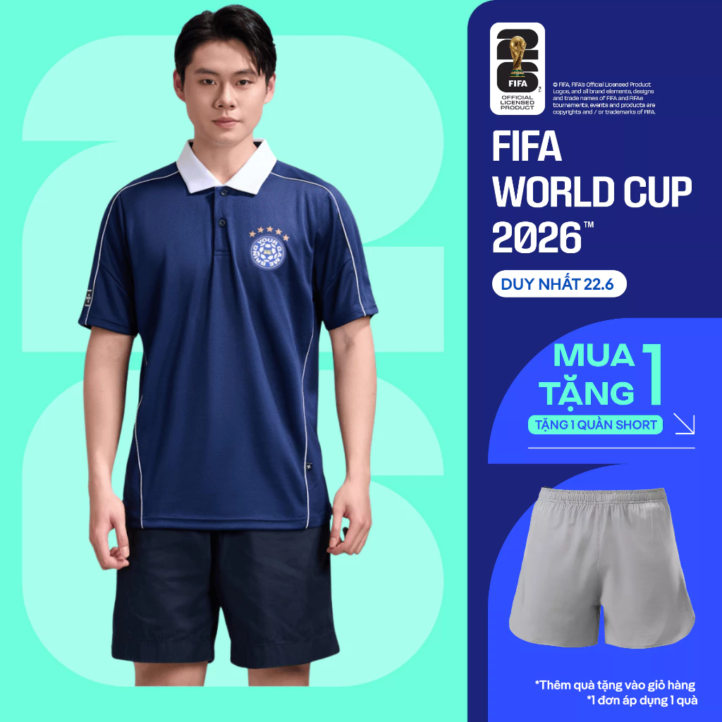 [TẶNG QUẦN SHORT]Áo polo nam phối bo cổ Exdry Performance World Cup, áo đa năng thể thao, áo mặc hàng ngày COOLMATE | BigBuy360 - bigbuy360.vn