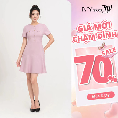 Luna Dress - Đầm Tuysi Ladies nữ IVY moda MS 47M8787