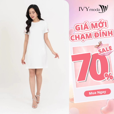Aurora Dress - Đầm suông dệt burn out nữ IVY moda MS 47M8761