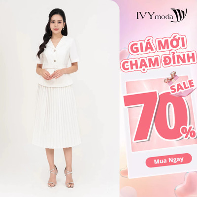 Chân váy xếp ly Lyluta IVY moda MS 30M8777