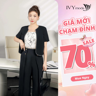 Áo vest Tuysi tay ngắn nữ IVY moda MS 67M8797