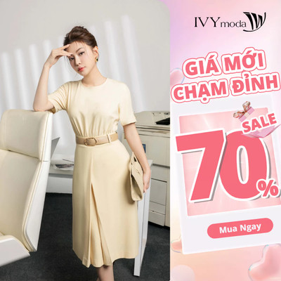 Garnet Dress - Đầm A kiểu nữ (không kèm đai) IVY moda MS 48M8808
