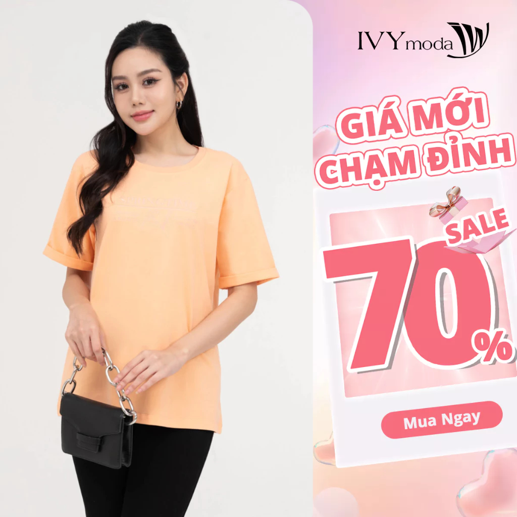 Áo thun Spring Time nữ IVY moda MS 57M8788