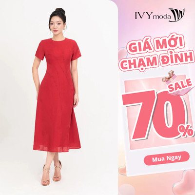 Lila Dress - Đầm Tencel dáng A nữ IVY moda MS 48M8827