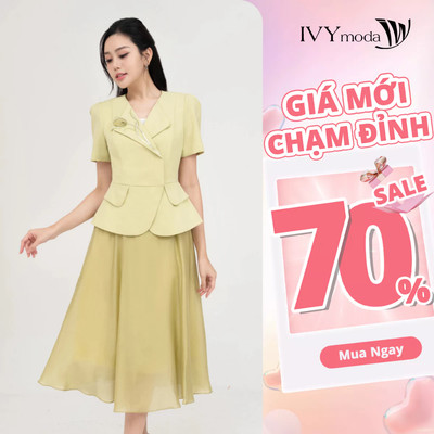 Áo công sở peplum Cosmos nữ IVY moda MS 61M8720