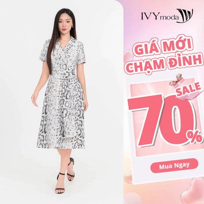 Đầm nữ dáng xòe Tuysi Avenue IVY moda MS 48M8914