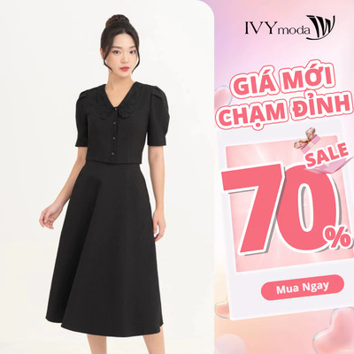 Áo kiểu Beige Tencel Set nữ IVY moda MS 16M8691