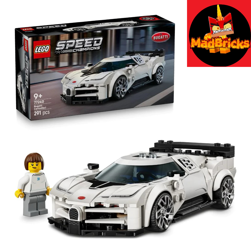 (HÀNG CÓ SẴN ) Đồ Chơi Lắp Ráp Siêu Xe Thể Thao Bugatti Centodieci LEGO SPEED CHAMPIONS 77240 (291 c