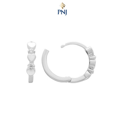 Bông tai Bạc đính đá PNJSilver XMXMW060461