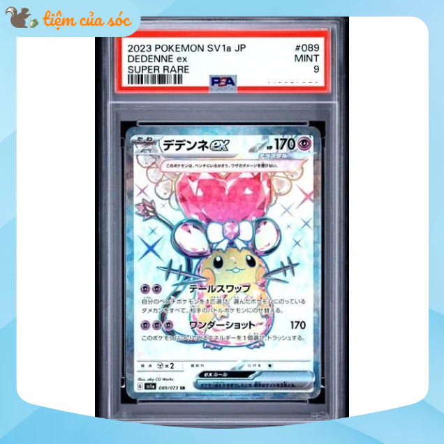 [PSA9] Thẻ bài Pokemon TCG Dedenne ex sv1a 089/073 chính hãng tiếng Nhật PSA 9