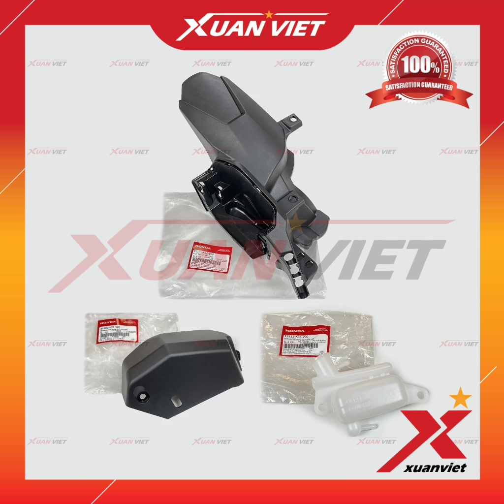Bộ dè con (3 món) Air Blade 125/160 2022 2023 2024 2025 chính hãng, Bộ dè chắn bùn sau Ab 160, Ab 12