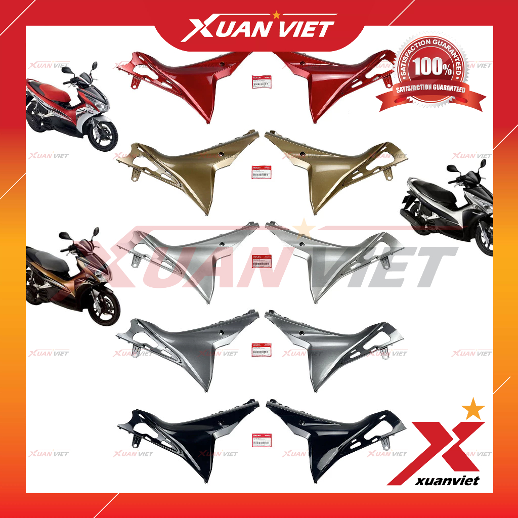 Tấm ốp hông yếm Air Blade 2011 2012, AB 110 Đầu Bò chính hãng, Ốp nhựa cánh yếm sàn chân Air Blade 1