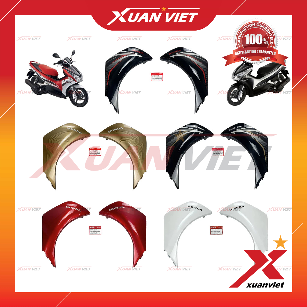 Cánh yếm Air Blade 2011 2012, AB 110 Đầu Bò chính hãng, Cánh gà Ốp trước Trái Phải Air Blade 110 Béo