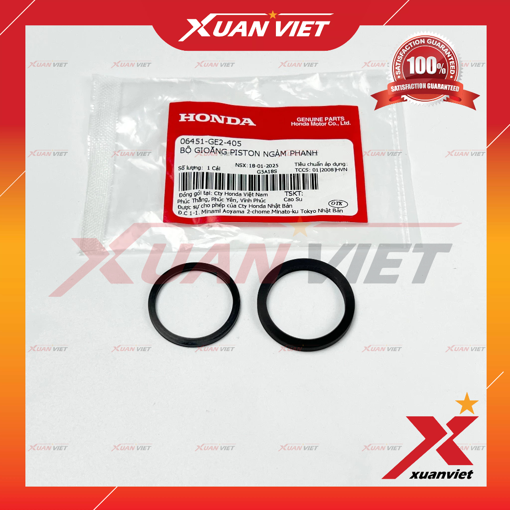 Phốt piston heo dầu thắng trước 25mm Wave RS 100, RSX 100, Future, Air Blade 110, Sh Mode 125 - 0645