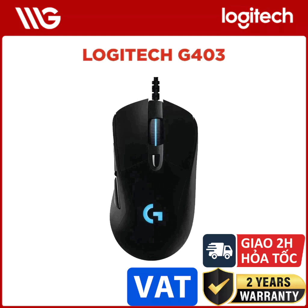 Chuột LOGITECH G403 HERO GAMING ĐEN (910-005634)