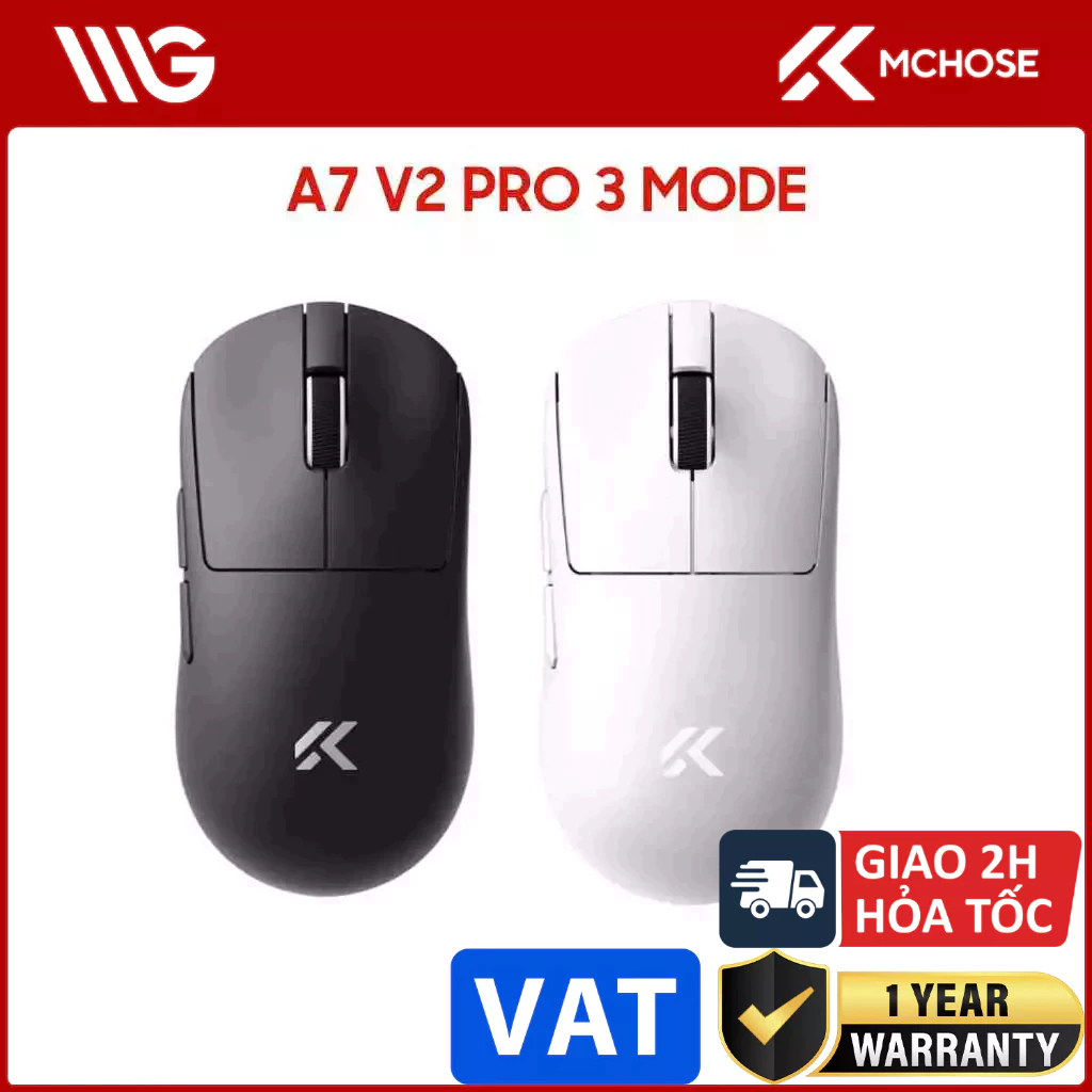 Chuột không dây MCHOSE A7 V2 Pro Wireless Gaming 8K