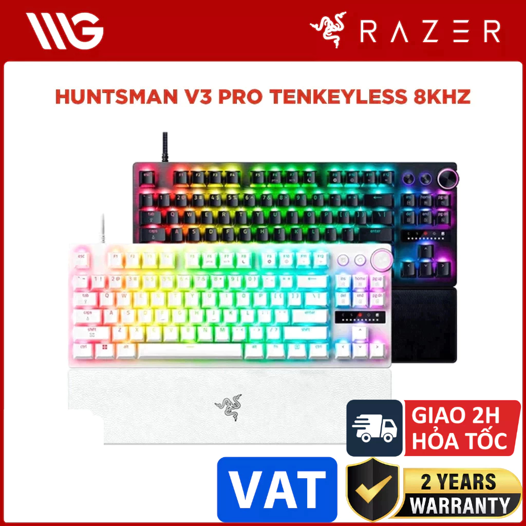 Bàn phím cơ Razer Huntsman V3 Pro Tenkeyless 8KHz
