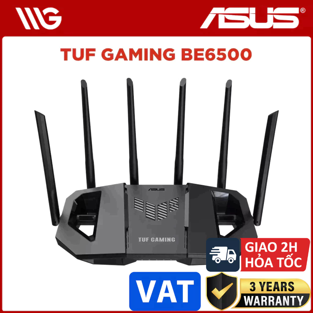 Router WiFi Gaming ASUS TUF Gaming BE6500 WiFi 7 Dual Band (TUF-BE6500)