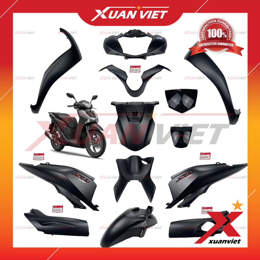 Bộ dàn áo SH 150i, SH 125i đời 2017 2018 2019 2020 các màu zin chính hãng, Bộ vỏ nhựa màu Sh 125/150