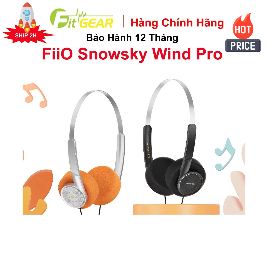 Tai Nghe On Ear FiiO SNOWSKY WIND PRO - Bảo Hành Chính Hãng 12 Tháng - FG2
