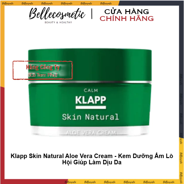 [hàng cty] Klapp Skin Natural Aloe Vera Cream - Kem Dưỡng Ẩm Lô Hội Giúp Làm Dịu Da
