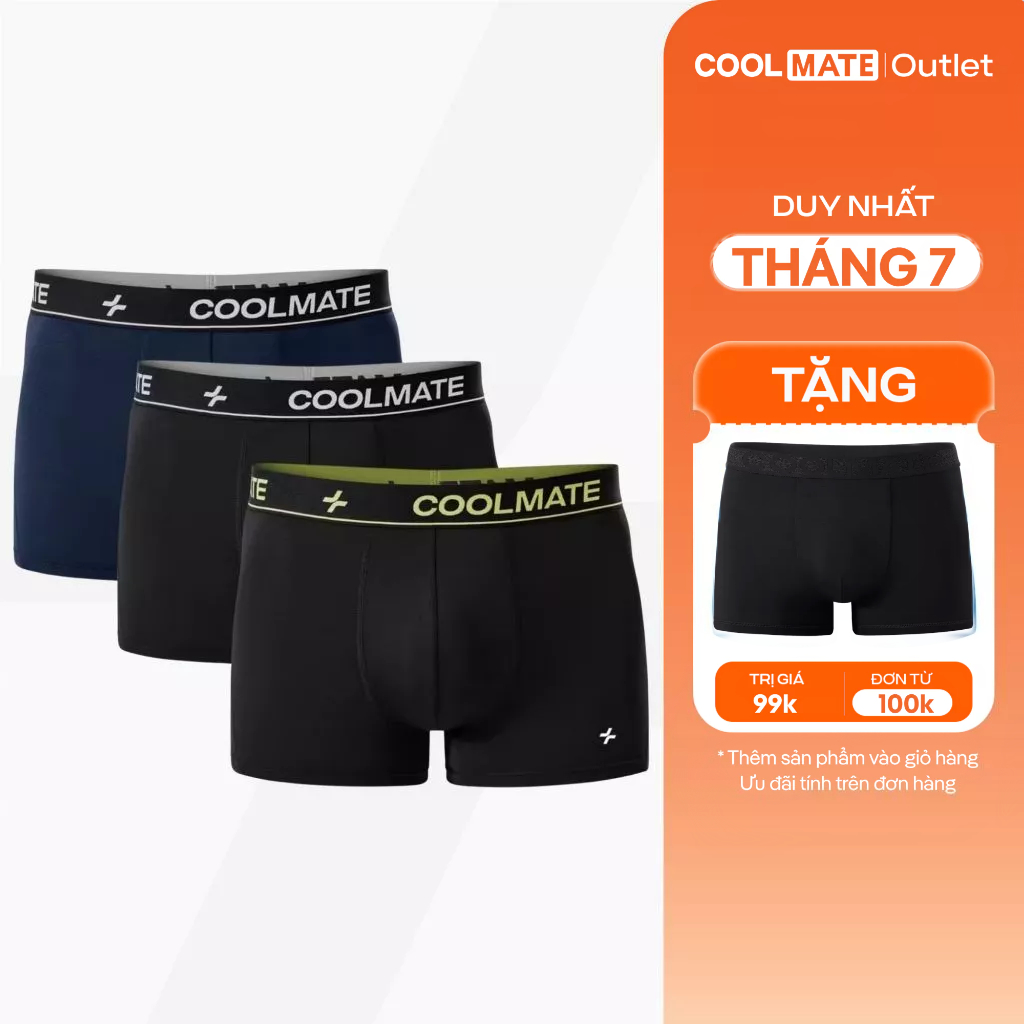 [Coolmáte Ngày Hè] Combo 3 Quần Lót Nam Coolmate Trunk AirMax Mesh