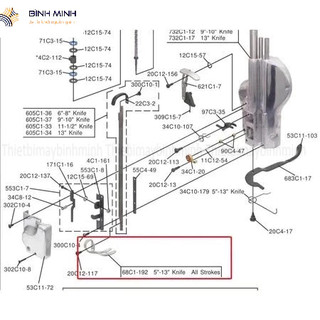 Chân vịt máy cắt vải đứng KM VÀ ESMAN  sử dụng trong nghành may (GIÁ 1 CÁI)