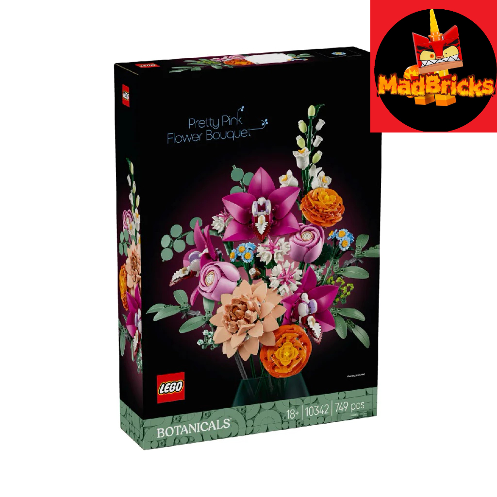 (HÀNG CÓ SẴN ) LEGO Pretty Pink Flower Bouquet 10342 BÓ HOA ĐÁNG YÊU