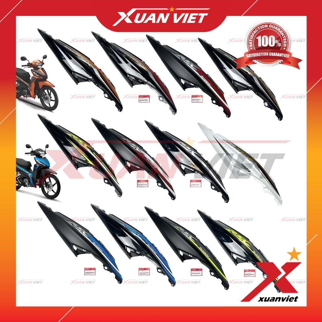 Ốp sườn Wave RSX 110 2015 2016 2017 2018 2019, Bụng sau Ốp thân sau Trái phải Wave Rsx 110 Vành Đúc,