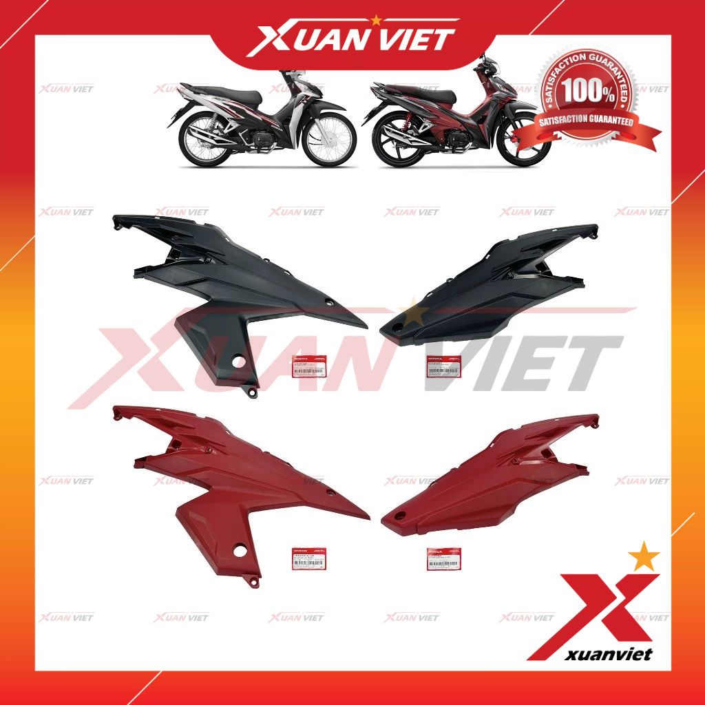 Nhựa nhám Ốp dưới sườn Wave RSX 110 2020 2021 2022 2023, Ốp thân xe Bụng sau Trái Phải Wave Rsx 110 