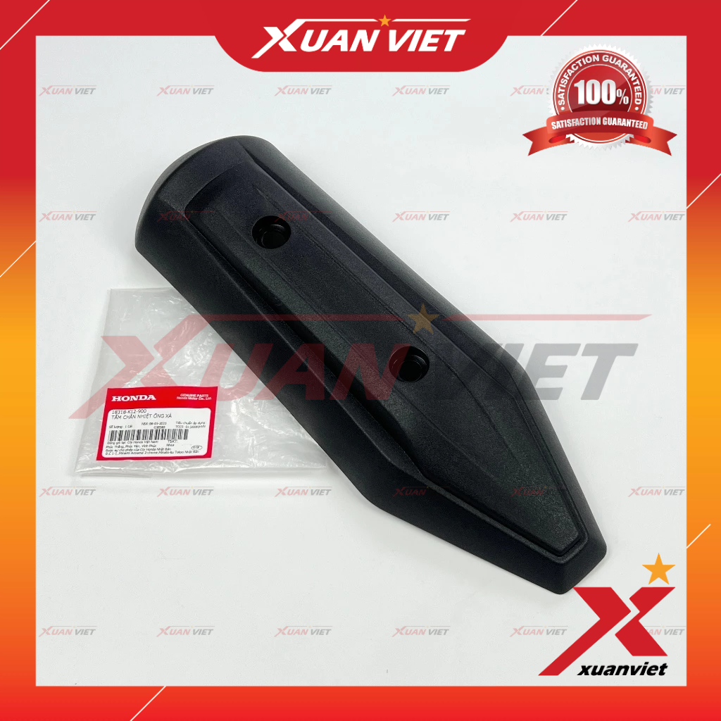 Ốp pô, Che pô Lead 125 2013 2014 2015 2016 chính hãng, Tấm chắn nhiệt ống xả Lead 125 - 18318K12900