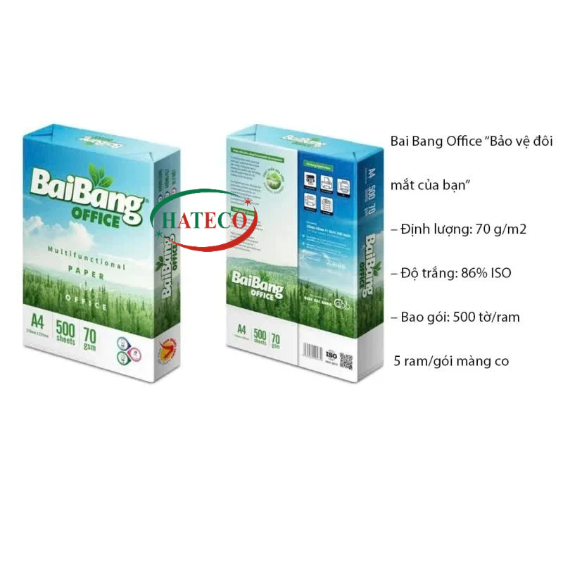 Giấy in Bãi Bằng Office A4 ĐL70 - Giấy Bãi Bằng