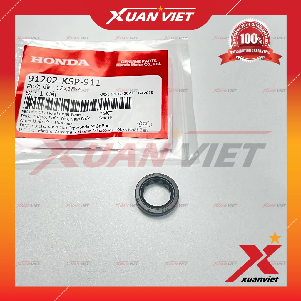 Phốt ty côn Sonic, phớt dầu 12x18x4 Winner chính hãng, Phốt cần kéo côn Sonic - 91202KSP911